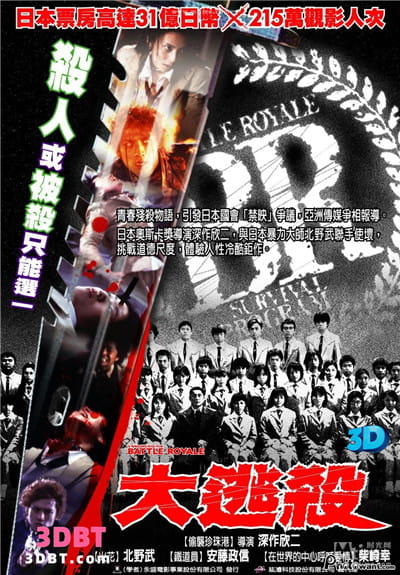 3D电影《大逃杀3D》下载 左右格式 电影 3D 版本 高清网盘下载